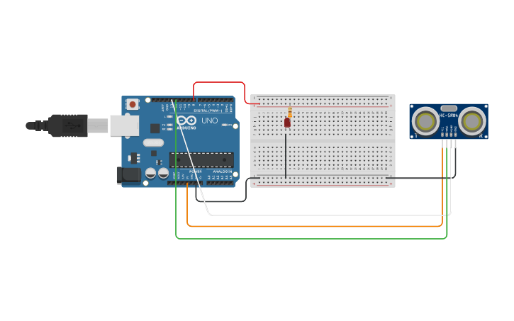 Sensor Con Led Circuit design Sensor con led - Tinkercad