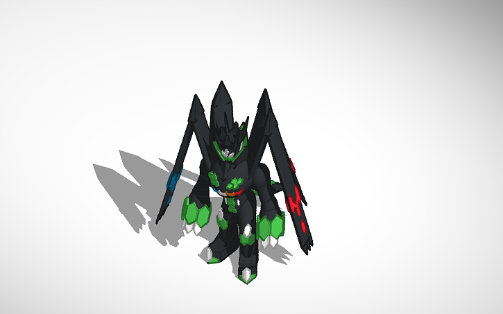 3d design zygarde 100 form tinkercad