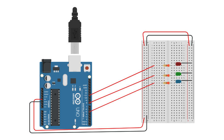 Circuit design LED Activity 1 | Tinkercad