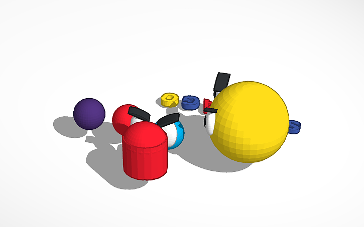 3D design PACMAN 3D | Tinkercad