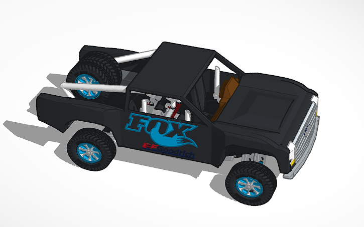 3D design ford ranger raptor trophy truck - Tinkercad
