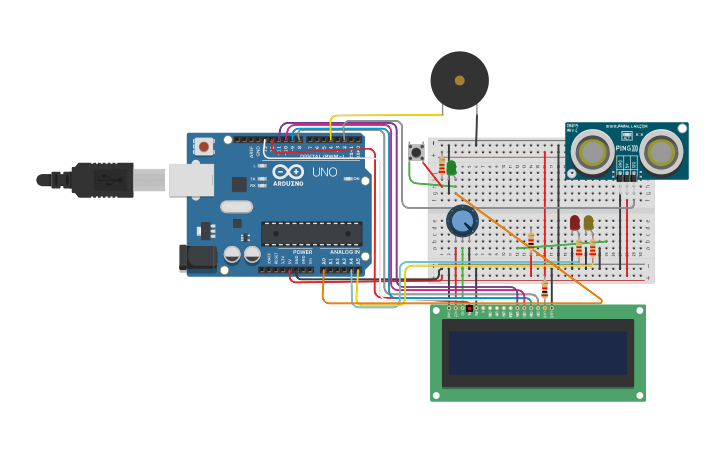 Circuit design PUERTA ATOMATICA | Tinkercad