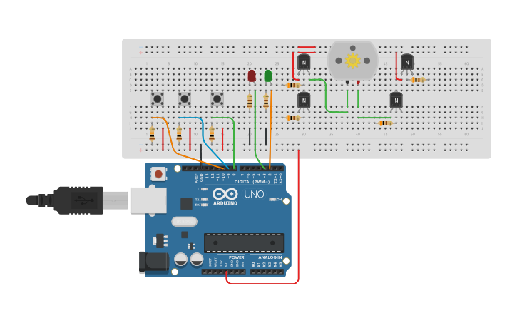 Circuit design G10 - Puente H y Arduino - Mayo 12 - Tinkercad