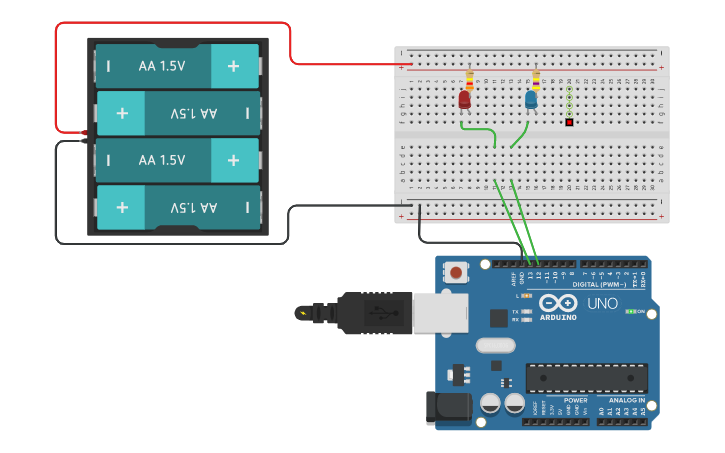 Circuit design First arduino project | Tinkercad
