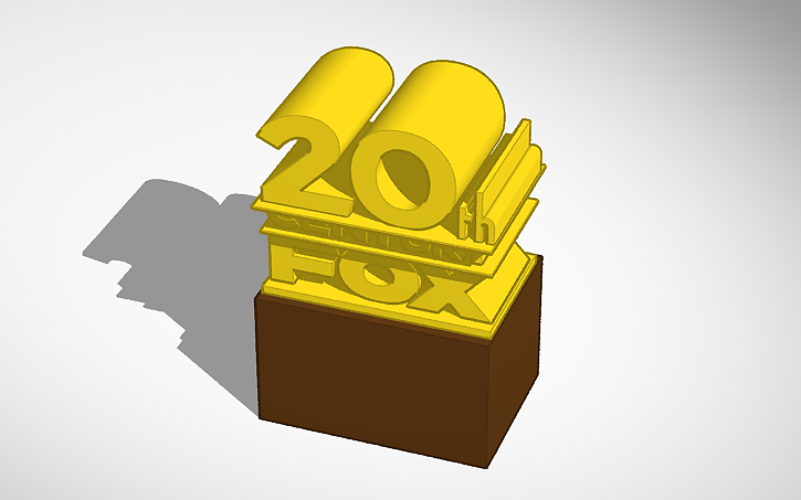 3D design 20th Century Fox - Tinkercad