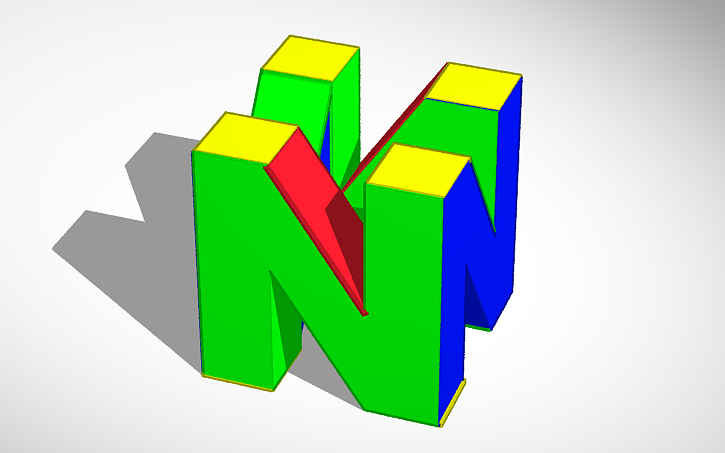 N64 Logo Tinkercad