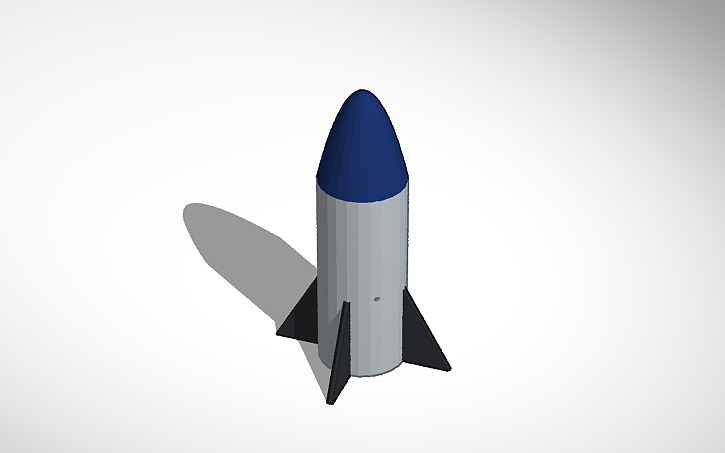 3D design Fusée - Tinkercad