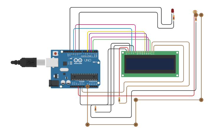 Circuit design Arduino #2 - LDR (Light Dependent Resistor) - Tinkercad