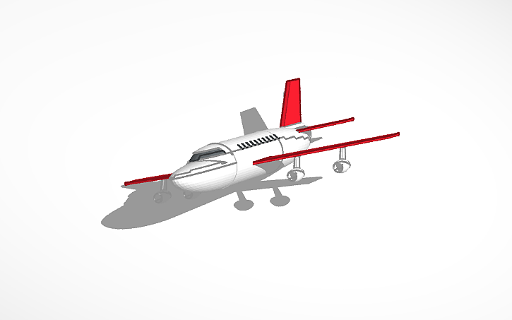 3D design Plane - Tinkercad