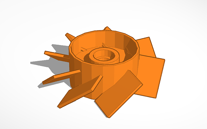 3D design Compressor Fan - Tinkercad