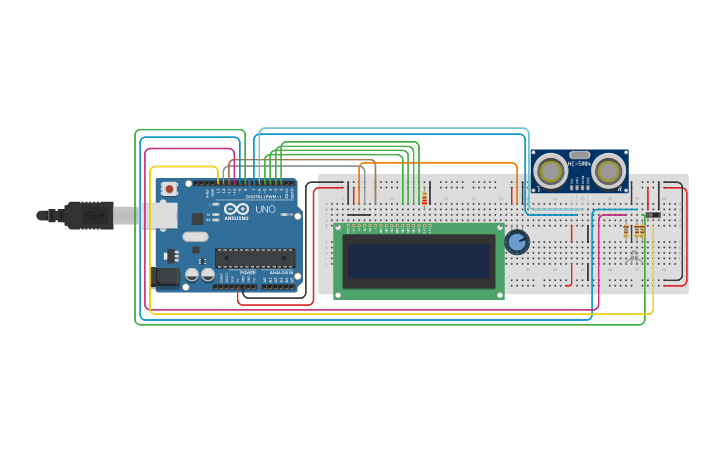 Circuit design Speed Detector v2.0 - Tinkercad