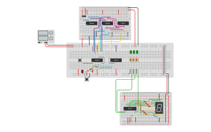 Circuit design Contatore incrementale/decrementale 29-10-2020 - Tinkercad