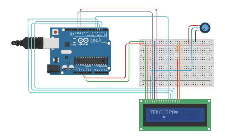 Circuit design TEKOM IPB | Tinkercad