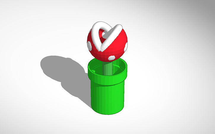 3D design Piranha Plant Test [Mario] - Tinkercad