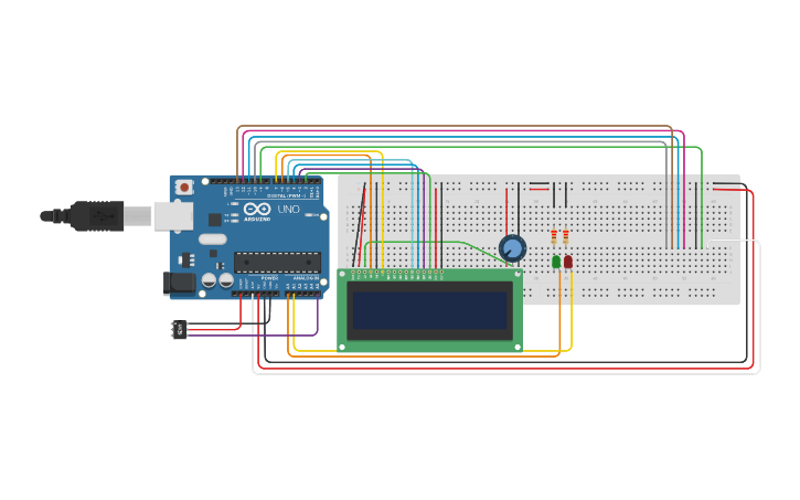 Circuit design Abrir porta usando sensor de cartão - Tinkercad