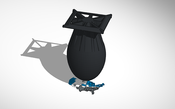 3D design N.korea nuke | Tinkercad