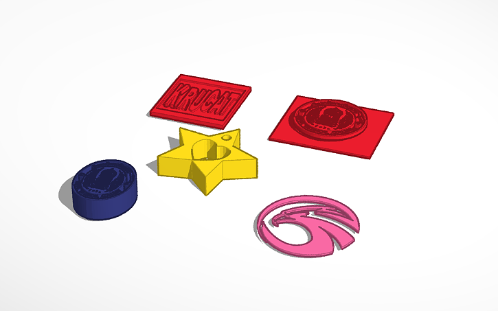 3D design key krabi - Tinkercad