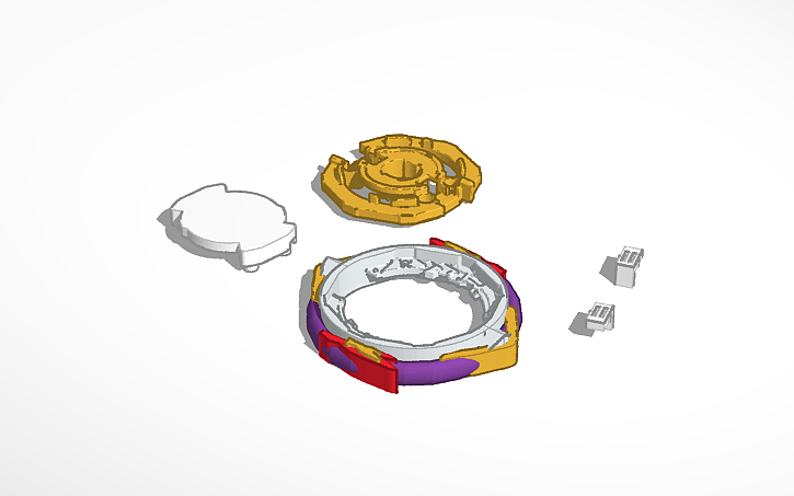 3d Design Beyblade Burst Db Universal Genesis Tinkercad