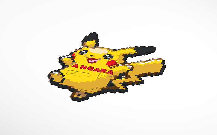 3D design Angaralı Pikachu | Tinkercad