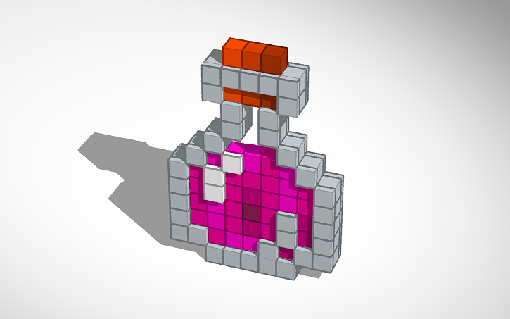Minecraft Potion Model 3D design minecraft potion - Tinkercad