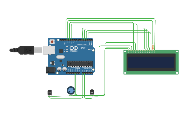 Circuit design Sensor de humedad y temperatura - Tinkercad