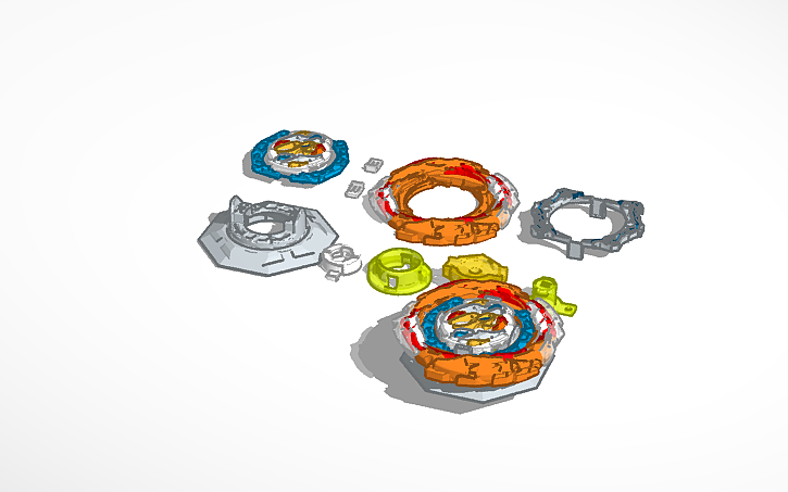 3D design DB Cyclone Ragnaruk Giga Never - Tinkercad