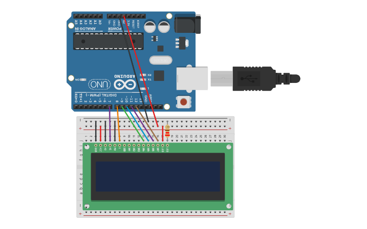Circuit design Minimal computer - Tinkercad