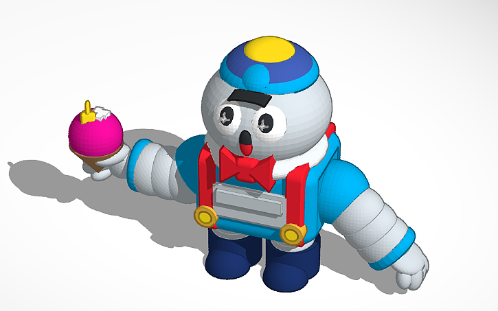 3D design Brawl Stars Lou - Tinkercad