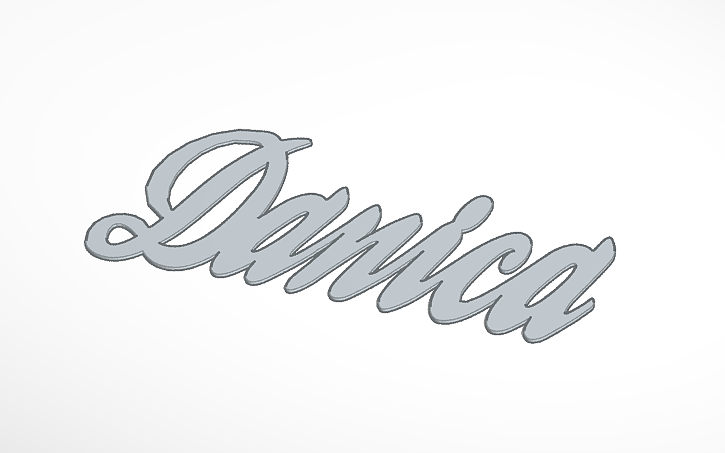 3D design Danica - Tinkercad