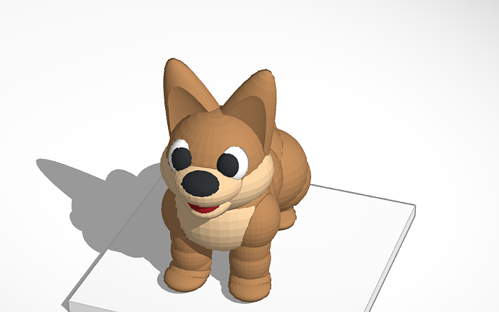 3D design Perro - Tinkercad