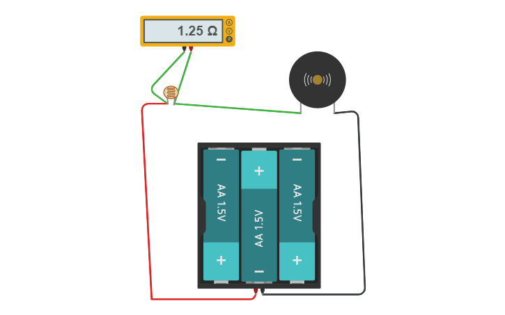 Circuit design LDR Wake up alarm | Tinkercad