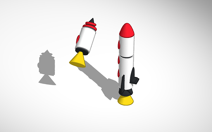 3D design ракета - Tinkercad